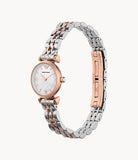 Buy Shop Emporio Armani Gianni Mother of Pearl Dial Two Tone Steel Strap Watch For Women - AR1764 USA Online