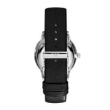 Buy Shop Emporio Armani Gianni Quartz Black Dial Black Leather Strap Watch For Men - AR0382 USA Online