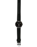 Buy Shop Emporio Armani Gianni Quartz Black Dial Black Leather Strap Watch For Men - AR0382 USA Online