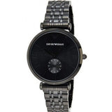 Buy Shop Emporio Armani Gianni T Bar Analog Black Dial Black Steel Strap Watch For Men - AR11299 USA Online