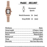 Buy Shop Emporio Armani Gianni T-Bar Analog Crystal Brown Dial Rose Gold Steel Strap Watch For Women - AR11407 USA Online