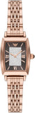 Buy Shop Emporio Armani Gianni T-Bar Analog Crystal Brown Dial Rose Gold Steel Strap Watch For Women - AR11407 USA Online