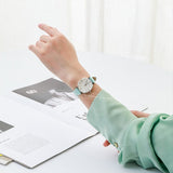 Buy Shop Emporio Armani Gianni T Bar Analog Crystals Silver Dial Blue Leather Strap Watch For Women - AR11443 USA Online