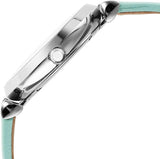 Buy Shop Emporio Armani Gianni T Bar Analog Crystals Silver Dial Blue Leather Strap Watch For Women - AR11443 USA Online
