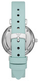 Buy Shop Emporio Armani Gianni T Bar Analog Crystals Silver Dial Blue Leather Strap Watch For Women - AR11443 USA Online