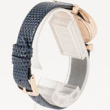 Buy Shop Emporio Armani Gianni T-Bar Analog Mother of Pearl Dial Blue Leather Strap Watch For Women - AR11468 USA Online