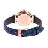Buy Shop Emporio Armani Gianni T-Bar Analog Mother of Pearl Dial Blue Leather Strap Watch For Women - AR11468 USA Online