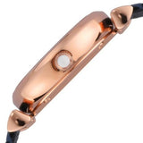 Buy Shop Emporio Armani Gianni T-Bar Analog Mother of Pearl Dial Blue Leather Strap Watch For Women - AR11468 USA Online