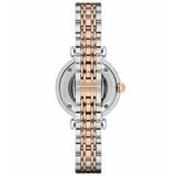 Buy Shop Emporio Armani Gianni T Bar Analog White Dial Two Tone Steel Strap Watch For Women - AR2076 USA Online