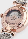 Buy Shop Emporio Armani Gianni T-Bar Analog White Dial Two Tone Steel Strap Watch For Women - AR60019 USA Online