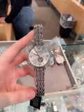 Buy Shop Emporio Armani Gianni T-Bar Automatic Silver Dial Silver Steel Strap Watch For Women - AR60022 USA Online