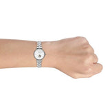 Buy Shop Emporio Armani Gianni T-Bar Automatic Silver Dial Silver Steel Strap Watch For Women - AR60022 USA Online