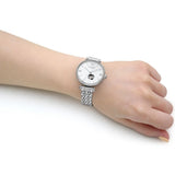 Buy Shop Emporio Armani Gianni T-Bar Automatic Silver Dial Silver Steel Strap Watch For Women - AR60022 USA Online