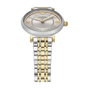 Buy Shop Emporio Armani Gianni T-Bar Beige Dial Two Tone Steel Strap Watch for Women - AR11702 USA Online
