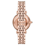 Buy Shop Emporio Armani Gianni T Bar Black Dial Rose Gold Steel Strap Watch For Women - AR11206 USA Online