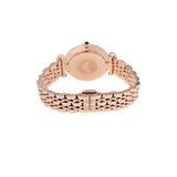 Buy Shop Emporio Armani Gianni T Bar Black Dial Rose Gold Steel Strap Watch For Women - AR11206 USA Online