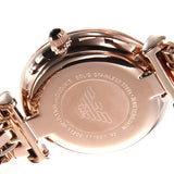 Buy Shop Emporio Armani Gianni T Bar Black Dial Rose Gold Steel Strap Watch For Women - AR11206 USA Online