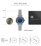 Buy Shop Emporio Armani Gianni T-Bar Blue Dial Silver Steel Strap Watch for Women - AR11627 USA Online