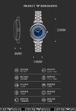Buy Shop Emporio Armani Gianni T-Bar Blue Dial Silver Steel Strap Watch for Women - AR11627 USA Online