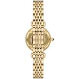 Buy Shop Emporio Armani Gianni T-Bar Brown Dial Gold Steel Strap Watch for Women - AR11703 USA Online