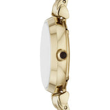 Buy Shop Emporio Armani Gianni T-Bar Brown Dial Gold Steel Strap Watch for Women - AR11703 USA Online