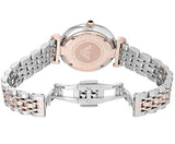 Buy Shop Emporio Armani Gianni T Bar Crystal Blue Dial Two Tone Steel Strap Watch For Women - AR11092 USA Online