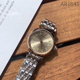 Buy Shop Emporio Armani Gianni T Bar Grey Dial Two Tone Steel Strap Watch For Women - AR1841 USA Online
