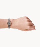 Buy Shop Emporio Armani Gianni T Bar Grey Dial Two Tone Steel Strap Watch For Women - AR1841 USA Online
