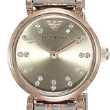 Buy Shop Emporio Armani Gianni T Bar Grey Dial Two Tone Steel Strap Watch For Women - AR1841 USA Online