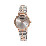 Buy Shop Emporio Armani Gianni T Bar Grey Dial Two Tone Steel Strap Watch For Women - AR1841 USA Online