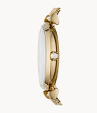 Buy Shop Emporio Armani Gianni T Bar Mother of Pearl Dial Gold Mesh Bracelet Watch For Women - AR11321 USA Online