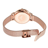Buy Shop Emporio Armani Gianni T Bar Mother of Pearl Dial Rose Gold Mesh Bracelet Watch For Women - AR11320 USA Online