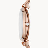 Buy Shop Emporio Armani Gianni T Bar Mother of Pearl Dial Rose Gold Mesh Bracelet Watch For Women - AR11320 USA Online