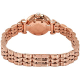 Buy Shop Emporio Armani Gianni T-Bar Mother of Pearl Dial Rose Gold Steel Strap Watch For Women - AR11203 USA Online