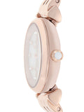 Buy Shop Emporio Armani Gianni T-Bar Mother of Pearl Dial Rose Gold Steel Strap Watch For Women - AR11203 USA Online