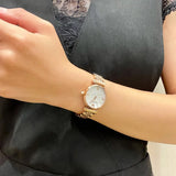 Buy Shop Emporio Armani Gianni T-Bar Mother of Pearl Dial Rose Gold Steel Strap Watch For Women - AR11316 USA Online