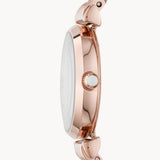 Buy Shop Emporio Armani Gianni T-Bar Mother of Pearl Dial Rose Gold Steel Strap Watch For Women - AR11316 USA Online