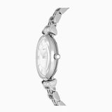 Buy Shop Emporio Armani Gianni T-Bar Mother of Pearl Dial Silver Steel Strap Watch for Women - AR11701 USA Online