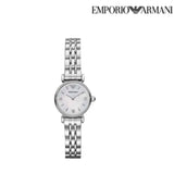 Buy Shop Emporio Armani Gianni T Bar Mother of Pearl Dial Silver Steel Strap Watch For Women - AR1688 USA Online