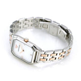 Buy Shop Emporio Armani Gianni T Bar Mother of Pearl Dial Two Tone Steel Strap Watch For Women - AR11146 USA Online