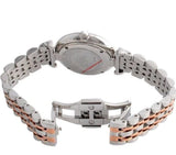 Buy Shop Emporio Armani Gianni T-Bar Mother of Pearl Dial Two Tone Steel Strap Watch For Women - AR1987 USA Online