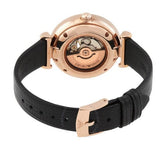 Buy Shop Emporio Armani Gianni T Bar Mother of Pearl White Dial Black Leather Strap Watch For Women - AR60047 USA Online
