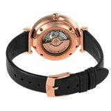 Buy Shop Emporio Armani Gianni T Bar Mother of Pearl White Dial Black Leather Strap Watch For Women - AR60047 USA Online