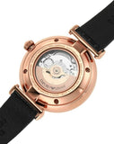 Buy Shop Emporio Armani Gianni T Bar Mother of Pearl White Dial Black Leather Strap Watch For Women - AR60047 USA Online
