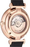 Buy Shop Emporio Armani Gianni T Bar Mother of Pearl White Dial Black Leather Strap Watch For Women - AR60047 USA Online