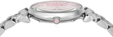 Buy Shop Emporio Armani Gianni T-Bar Pink Dial Silver Steel Strap Watch for Women - AR11686 USA Online