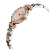 Buy Shop Emporio Armani Gianni T Bar Pink Dial Two Tone Steel Strap Watch For Women - AR11223 USA Online