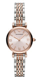Buy Shop Emporio Armani Gianni T Bar Pink Dial Two Tone Steel Strap Watch For Women - AR11223 USA Online