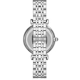 Buy Shop Emporio Armani Gianni T Bar Pink Mother of Pearl Dial Silver Steel Strap Watch For Women - AR1779 USA Online