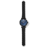 Buy Shop Emporio Armani Gianni T-Bar Quartz Black Mother of Pearl Dial Black Steel Strap Watch For Women - AR11268 USA Online